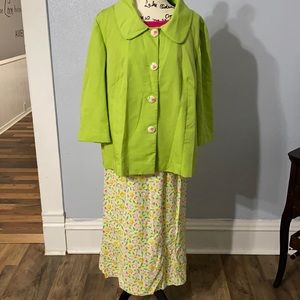 Ladies plus size 2pc jacket and skirt